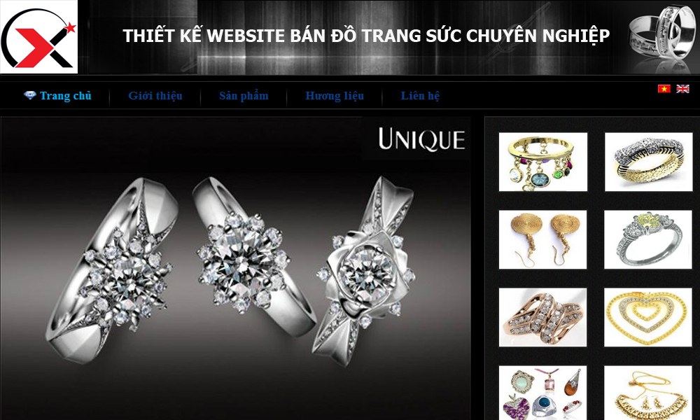 Thiết kế website bán đồ trang sức